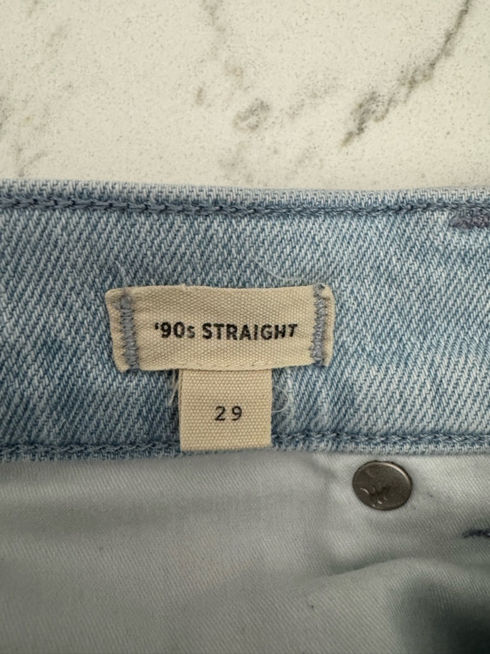Madewell Light Blue High-Rise Straight-Leg Jeans - Picture 5 of 6
